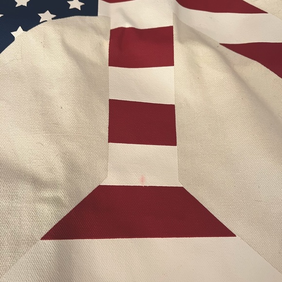 CANDICE tote bag. White, red, & blue. Never used, tags included, good condition - Picture 2 of 5